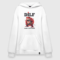 Худи SuperOversize хлопок DILF damn I love frogs 