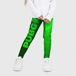 Детские леггинсы 3D PUBG - green gradient по-вертикали - фото 2