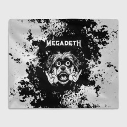 Плед 3D Megadeth рок пес