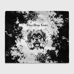 Плед 3D Three Days Grace - рок пес