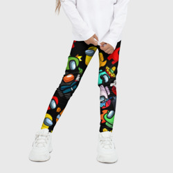 Детские леггинсы 3D Персонажи  игры Амонгас - фото 2