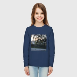 Детский лонгслив хлопок Имя Анна из капель дождя - фото 2