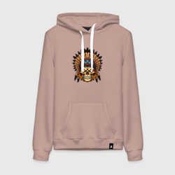Женская толстовка хлопок Skeletor indian