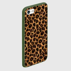 Чехол для iPhone 5/5S матовый Гладкая шерстка леопарда - фото 2
