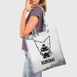 Шоппер 3D Kuromi glitch на светлом фоне - фото 2