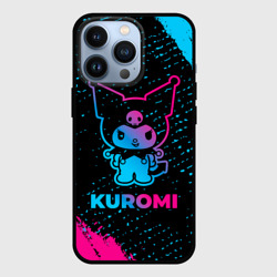 Чехол для iPhone 13 Pro Kuromi - neon gradient