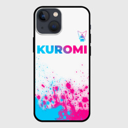 Чехол для iPhone 13 mini Kuromi neon gradient style посередине