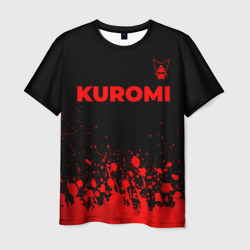 Мужская футболка 3D Kuromi - red gradient посередине