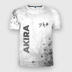 Мужская футболка 3D Slim Akira - white gradient вертикально
