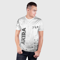 Мужская футболка 3D Slim Akira - white gradient вертикально - фото 2