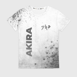 Женская футболка 3D Akira - white gradient вертикально