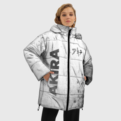 Женская зимняя куртка Oversize Akira - white gradient вертикально - фото 2