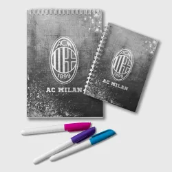Блокнот AC Milan - grey gradient