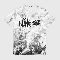 Мужская футболка 3D Blink 182 white graphite