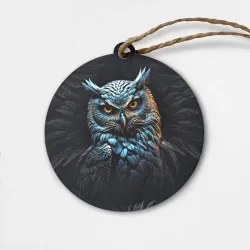 Деревянная игрушка круг Rock owl