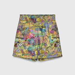 Детские спортивные шорты 3D Граффити на стене