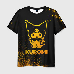 Мужская футболка 3D Kuromi - gold gradient