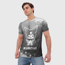 Мужская футболка 3D Kuromi - grey gradient - фото 2