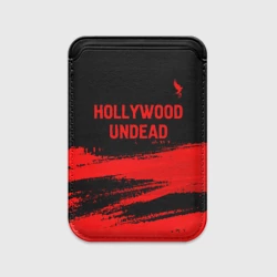 Картхолдер Magsafe магнитный Hollywood Undead - red gradient посередине