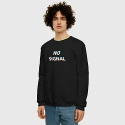 Мужской свитшот хлопок No signal neon - фото 2