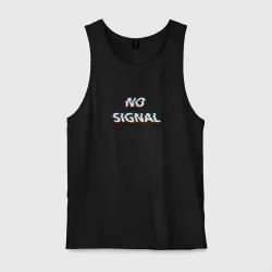 Мужская майка хлопок No signal neon