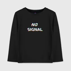 Детский лонгслив хлопок No signal neon