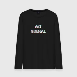 Мужской лонгслив хлопок No signal neon