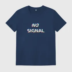 Мужская футболка хлопок No signal neon