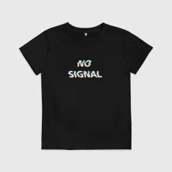 Детская футболка хлопок No signal neon