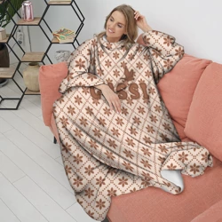 Плед с рукавами Гусси - узор в стиле Гучи - фото 2