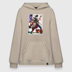 Худи SuperOversize хлопок Ковбой Бибоп арт