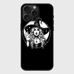 Чехол силиконовый для Apple iPhone 15 Pro Мax матовый Нейросеть - приветствие ведьмы