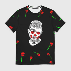 Мужская футболка 3D Lil peep rap band rose