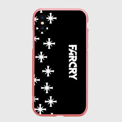 Чехол для iPhone XS Max матовый Farcry текстура знаки