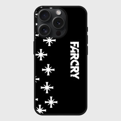 Чехол силиконовый для Apple iPhone 15 Pro матовый Farcry текстура знаки