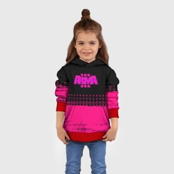 Детская толстовка 3D ARMA розовая геометрия - фото 2
