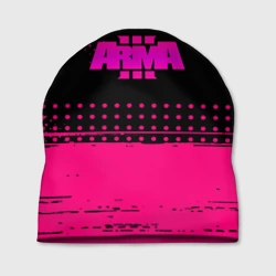Шапка 3D ARMA розовая геометрия