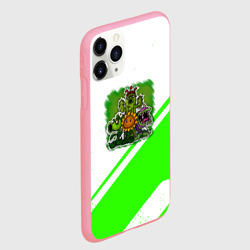 Чехол для iPhone 11 Pro Max матовый Plants vs Zombies geometry - фото 2