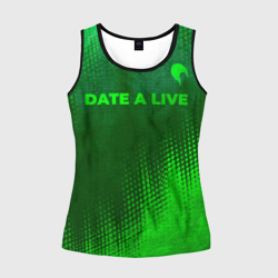 Женская майка 3D Date A Live - green gradient посередине