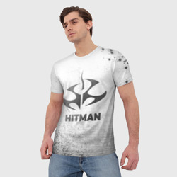 Мужская футболка 3D Hitman - white gradient - фото 2