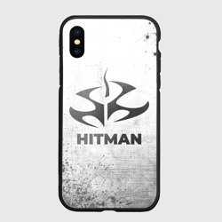 Чехол для iPhone XS Max матовый Hitman - white gradient
