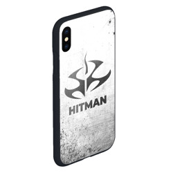 Чехол для iPhone XS Max матовый Hitman - white gradient - фото 2