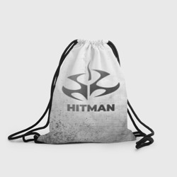 Рюкзак-мешок 3D Hitman - white gradient