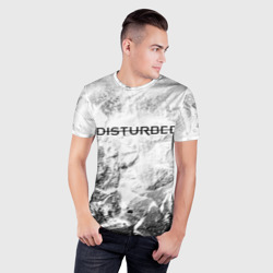 Мужская футболка 3D Slim Disturbed white graphite - фото 2