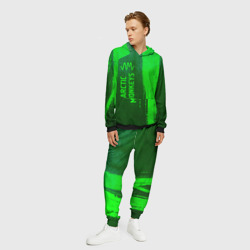 Мужской костюм с толстовкой 3D Arctic Monkeys - green gradient по-вертикали - фото 2