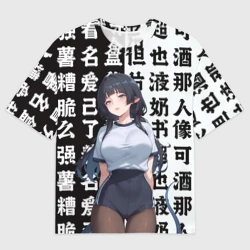 Женская футболка oversize 3D Jane Doe - Zenless zone zero