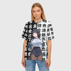 Женская футболка oversize 3D Jane Doe - Zenless zone zero - фото 2