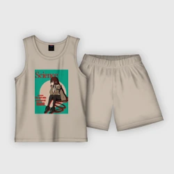 Детская пижама с шортами хлопок Курису Макисэ наука - Врата Штейна