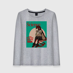 Женский лонгслив хлопок Курису Макисэ наука - Врата Штейна