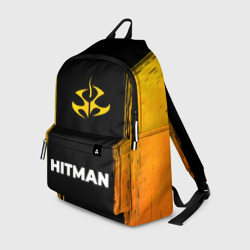 Рюкзак 3D Hitman - gold gradient по-центру